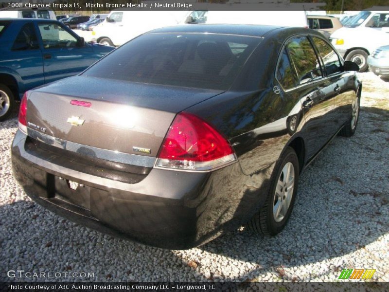 Mocha Bronze Metallic / Neutral Beige 2008 Chevrolet Impala LS