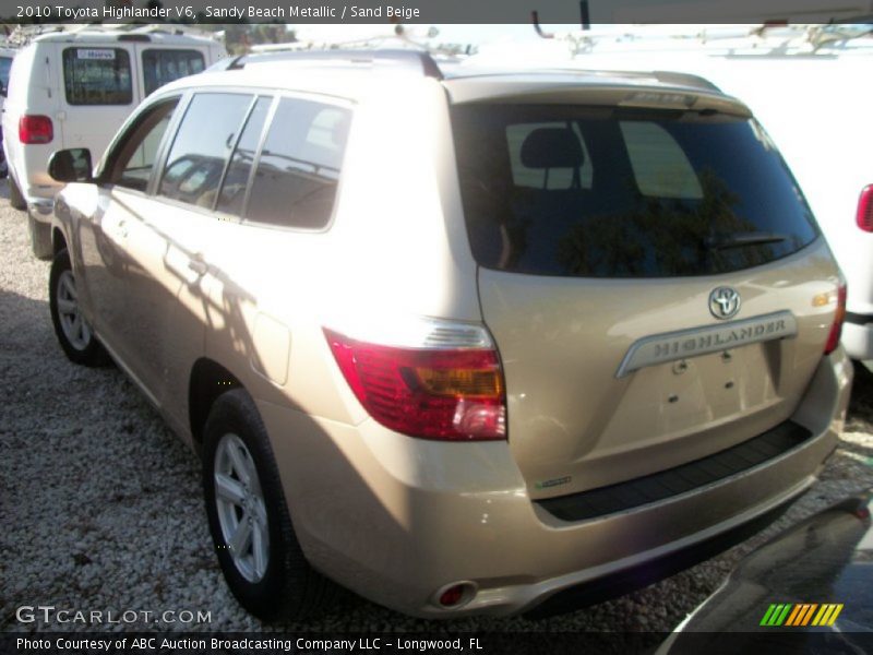 Sandy Beach Metallic / Sand Beige 2010 Toyota Highlander V6