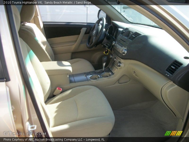 Sandy Beach Metallic / Sand Beige 2010 Toyota Highlander V6