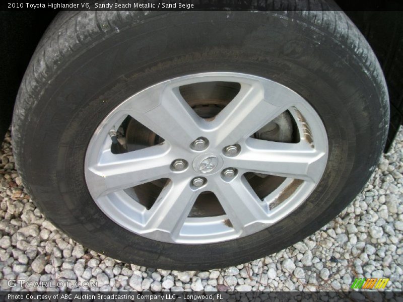 Sandy Beach Metallic / Sand Beige 2010 Toyota Highlander V6