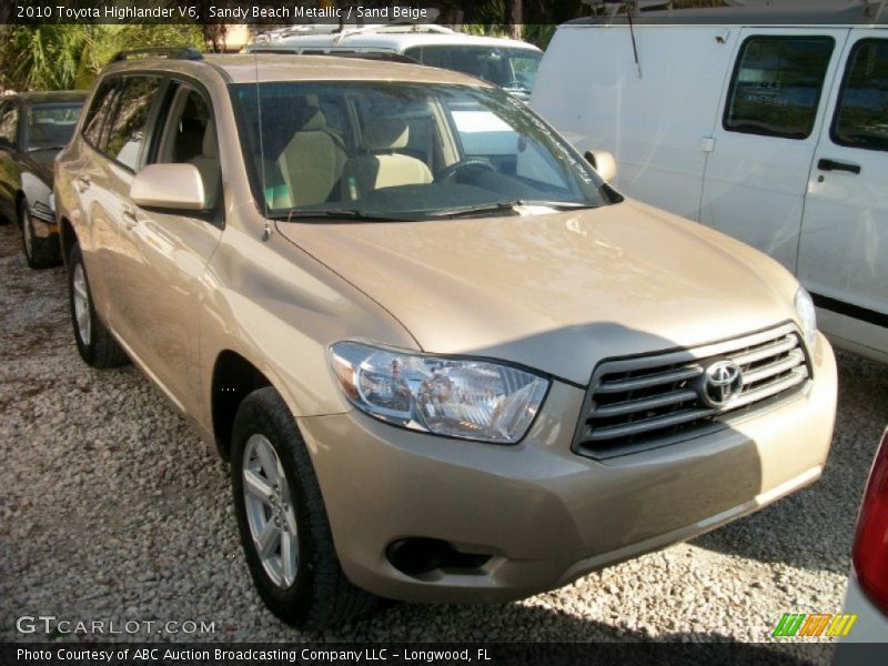 Sandy Beach Metallic / Sand Beige 2010 Toyota Highlander V6