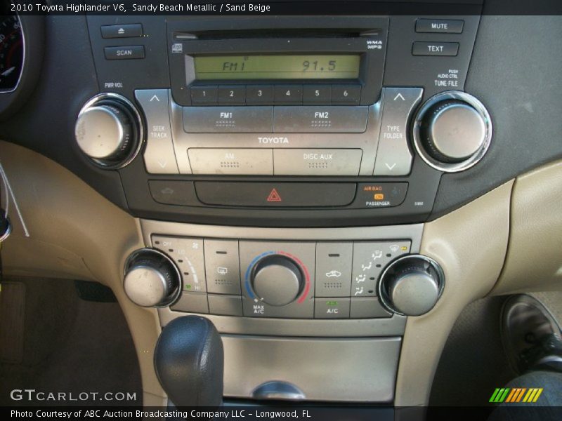 Sandy Beach Metallic / Sand Beige 2010 Toyota Highlander V6