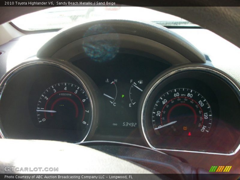 Sandy Beach Metallic / Sand Beige 2010 Toyota Highlander V6