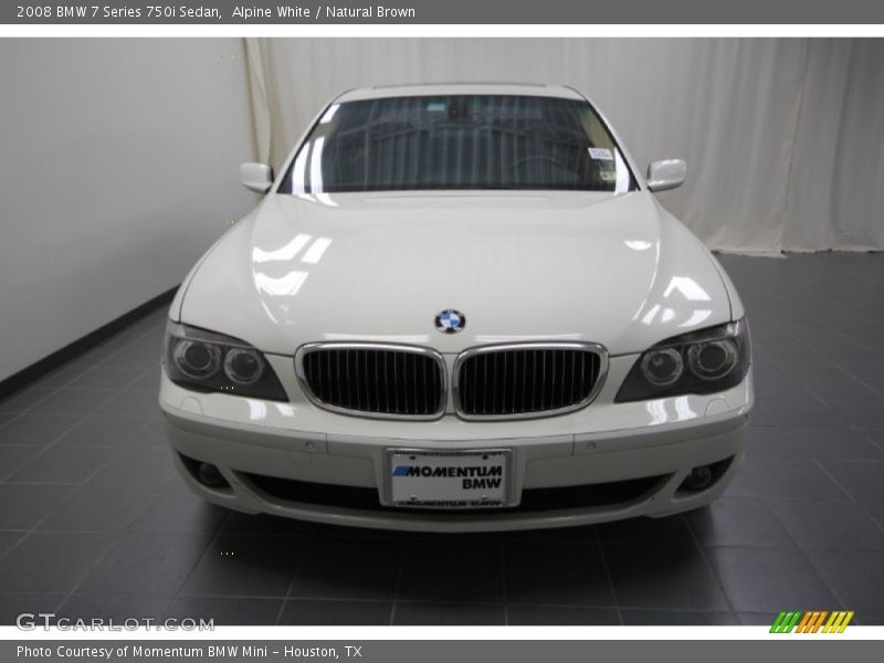 Alpine White / Natural Brown 2008 BMW 7 Series 750i Sedan