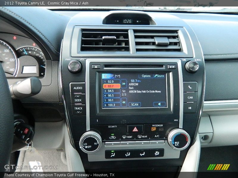 Cosmic Gray Mica / Ash 2012 Toyota Camry LE