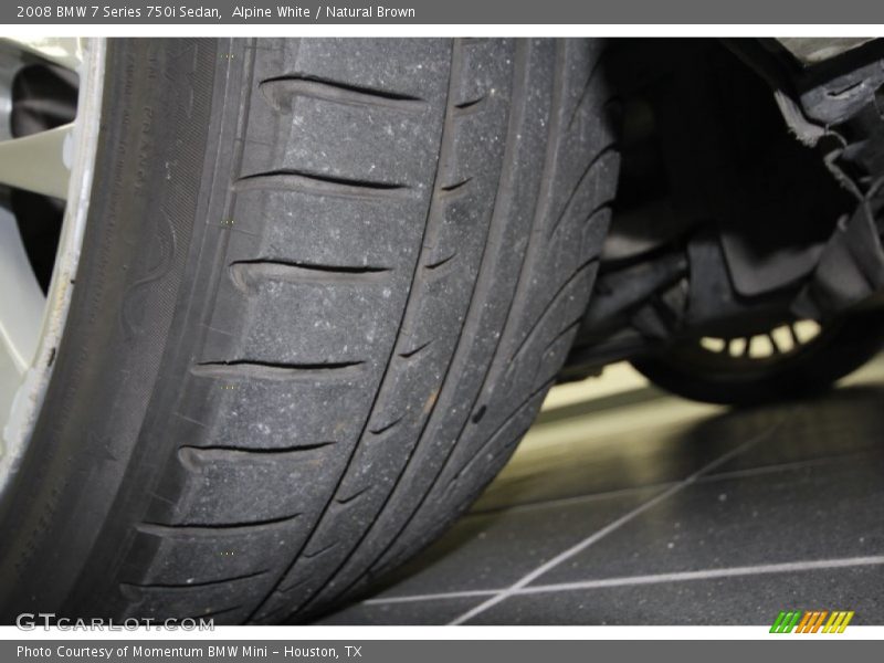 Alpine White / Natural Brown 2008 BMW 7 Series 750i Sedan