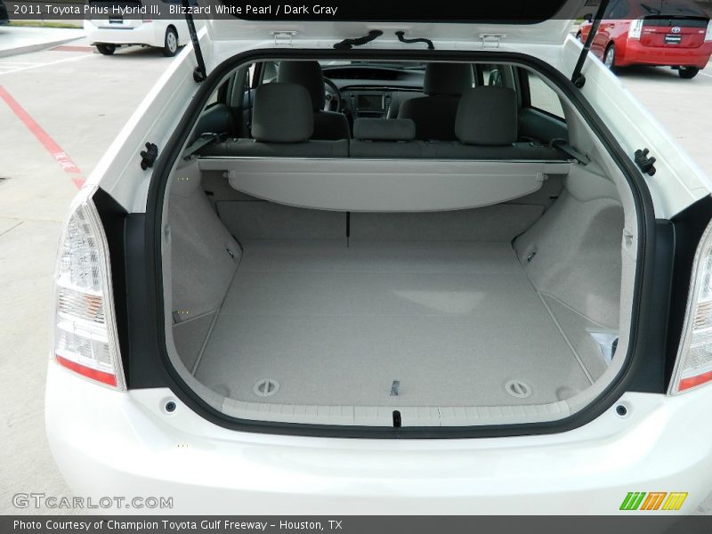 Blizzard White Pearl / Dark Gray 2011 Toyota Prius Hybrid III