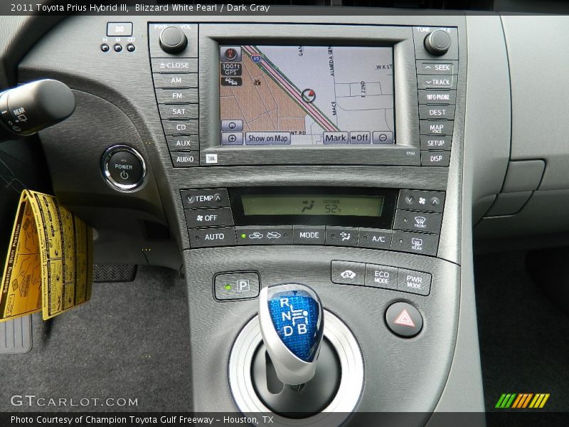 Blizzard White Pearl / Dark Gray 2011 Toyota Prius Hybrid III