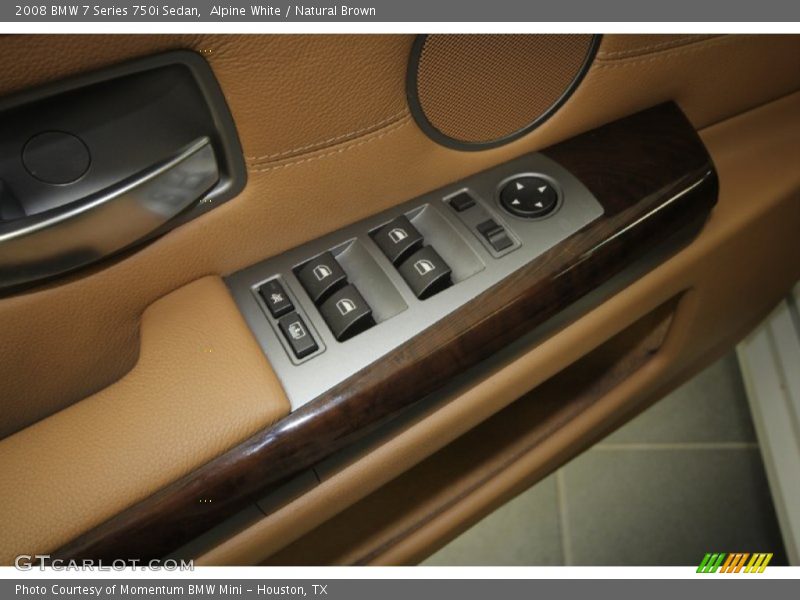 Alpine White / Natural Brown 2008 BMW 7 Series 750i Sedan