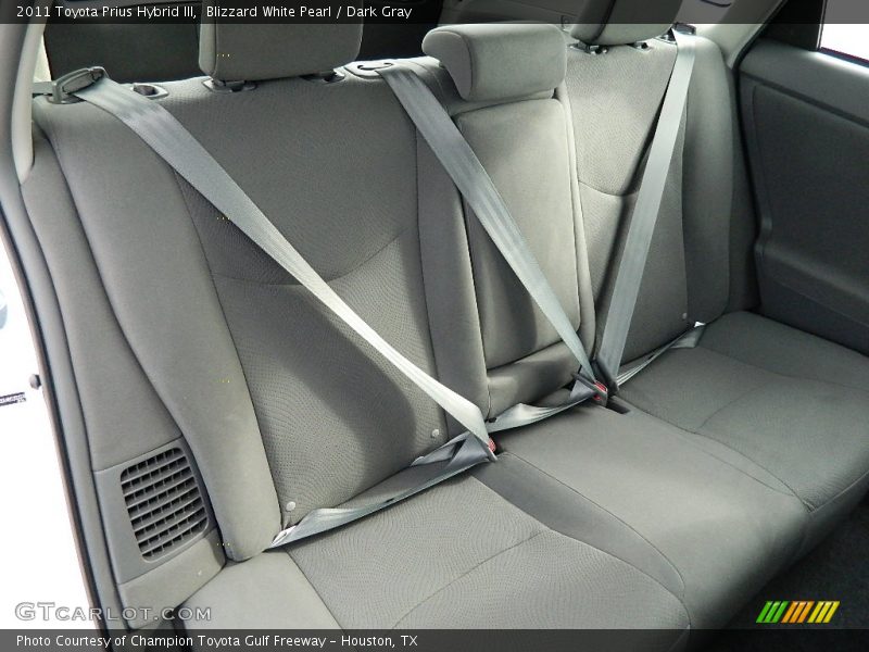 Blizzard White Pearl / Dark Gray 2011 Toyota Prius Hybrid III