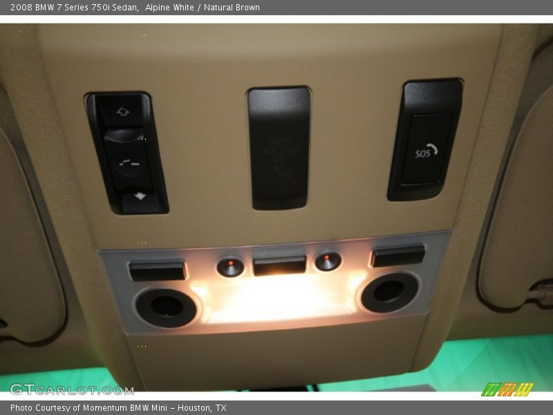 Alpine White / Natural Brown 2008 BMW 7 Series 750i Sedan