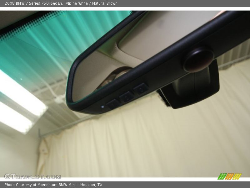 Alpine White / Natural Brown 2008 BMW 7 Series 750i Sedan