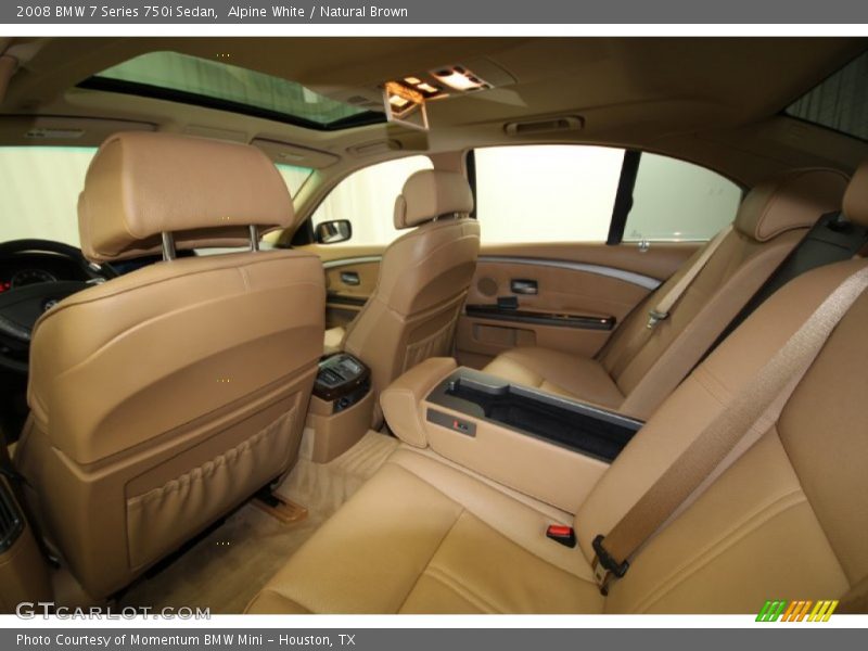 Alpine White / Natural Brown 2008 BMW 7 Series 750i Sedan