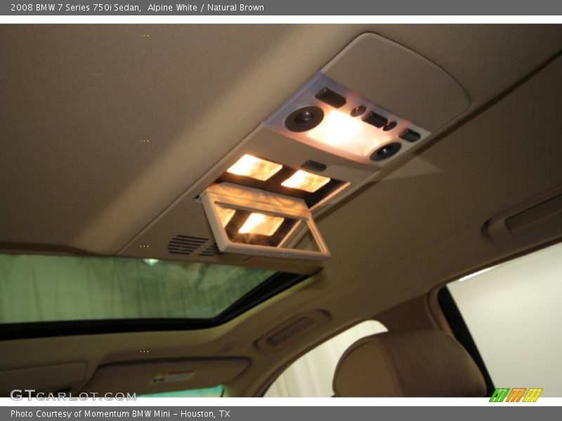 Alpine White / Natural Brown 2008 BMW 7 Series 750i Sedan