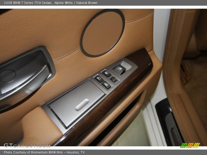 Alpine White / Natural Brown 2008 BMW 7 Series 750i Sedan