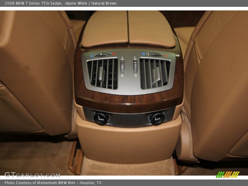 Alpine White / Natural Brown 2008 BMW 7 Series 750i Sedan