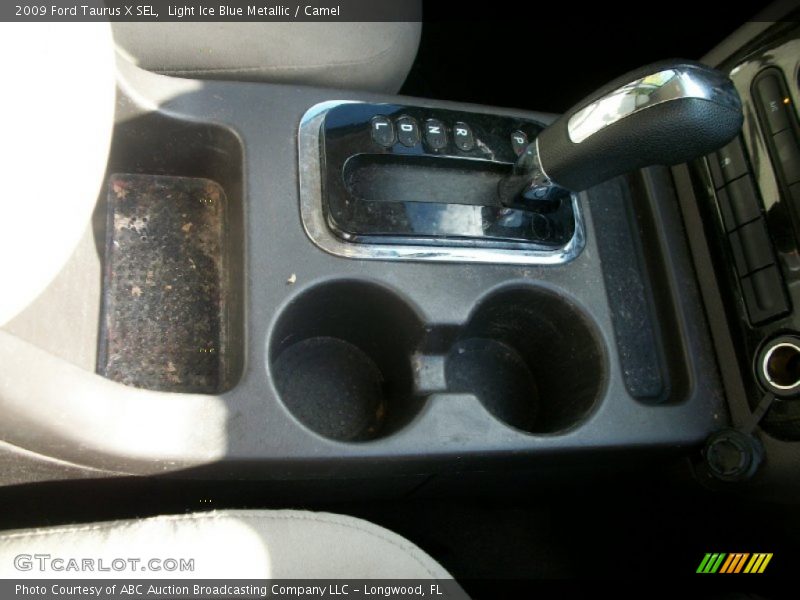 Light Ice Blue Metallic / Camel 2009 Ford Taurus X SEL