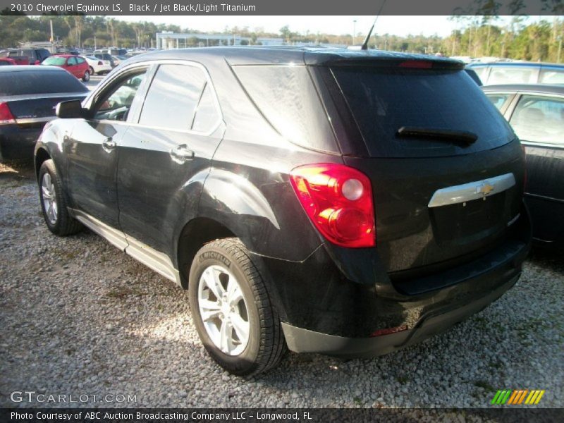 Black / Jet Black/Light Titanium 2010 Chevrolet Equinox LS