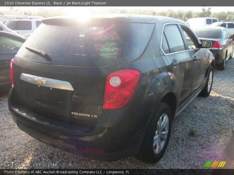 Black / Jet Black/Light Titanium 2010 Chevrolet Equinox LS