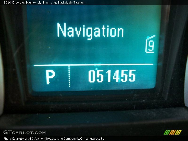 Black / Jet Black/Light Titanium 2010 Chevrolet Equinox LS