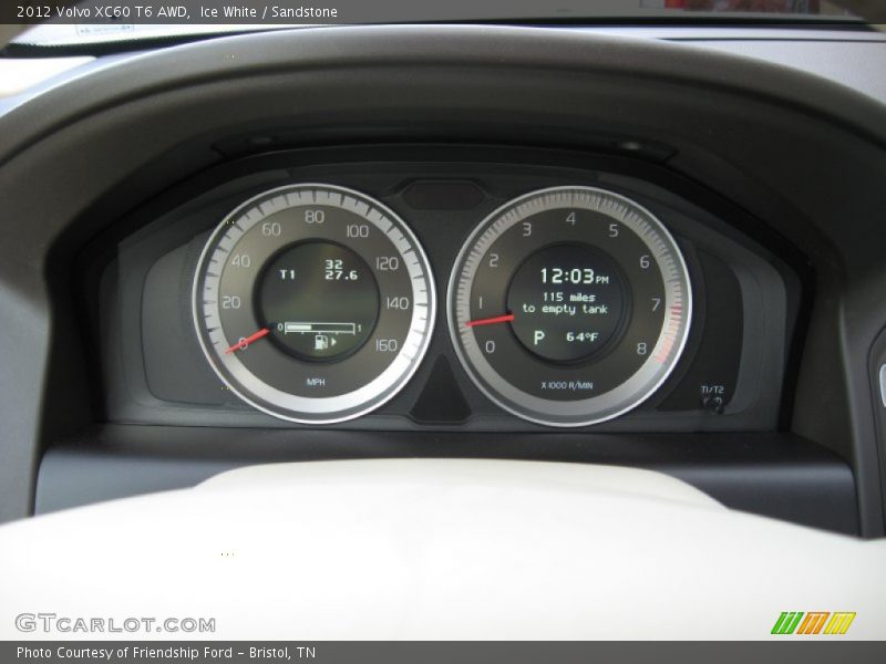 Ice White / Sandstone 2012 Volvo XC60 T6 AWD