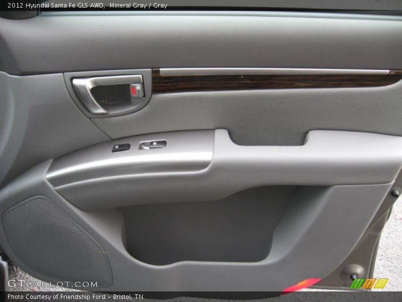 Mineral Gray / Gray 2012 Hyundai Santa Fe GLS AWD