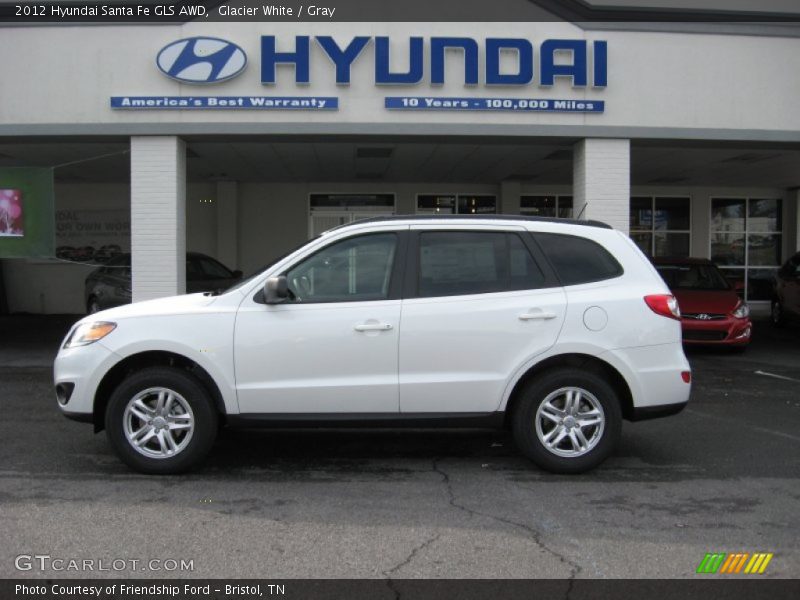  2012 Santa Fe GLS AWD Glacier White