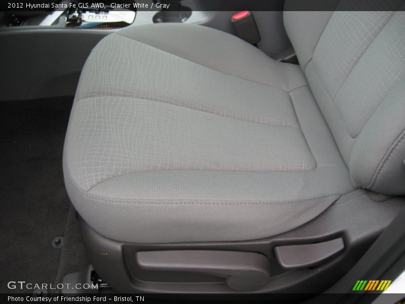 Glacier White / Gray 2012 Hyundai Santa Fe GLS AWD