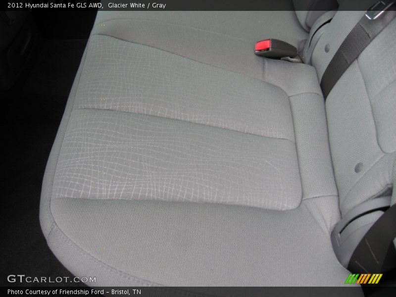 Glacier White / Gray 2012 Hyundai Santa Fe GLS AWD