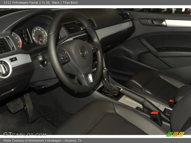 Black / Titan Black 2012 Volkswagen Passat 2.5L SE