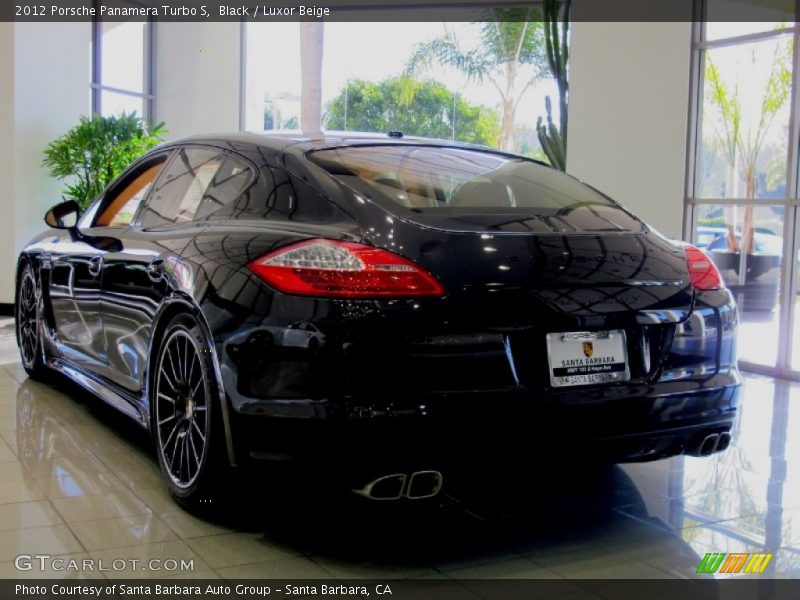 Black / Luxor Beige 2012 Porsche Panamera Turbo S