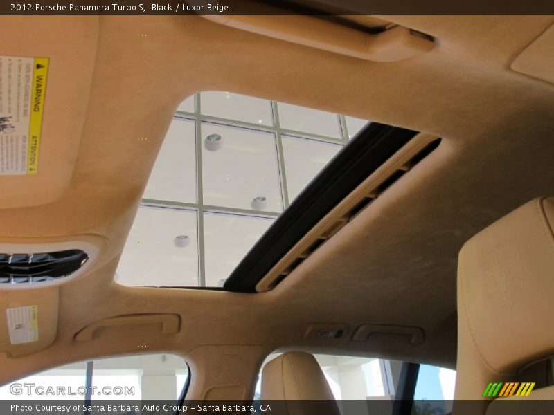 Sunroof of 2012 Panamera Turbo S