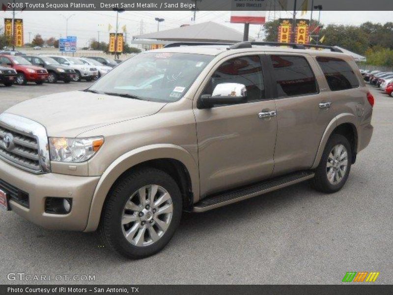 Desert Sand Metallic / Sand Beige 2008 Toyota Sequoia Platinum