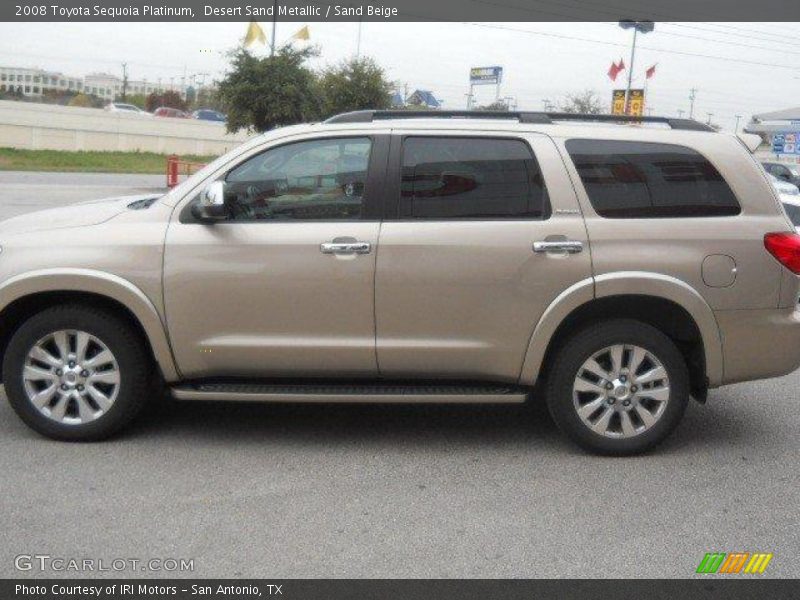 Desert Sand Metallic / Sand Beige 2008 Toyota Sequoia Platinum
