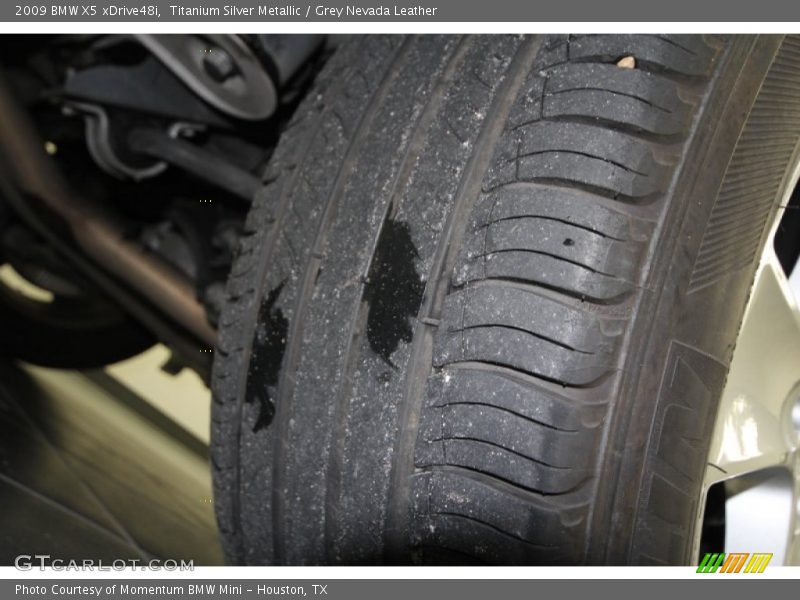 Titanium Silver Metallic / Grey Nevada Leather 2009 BMW X5 xDrive48i