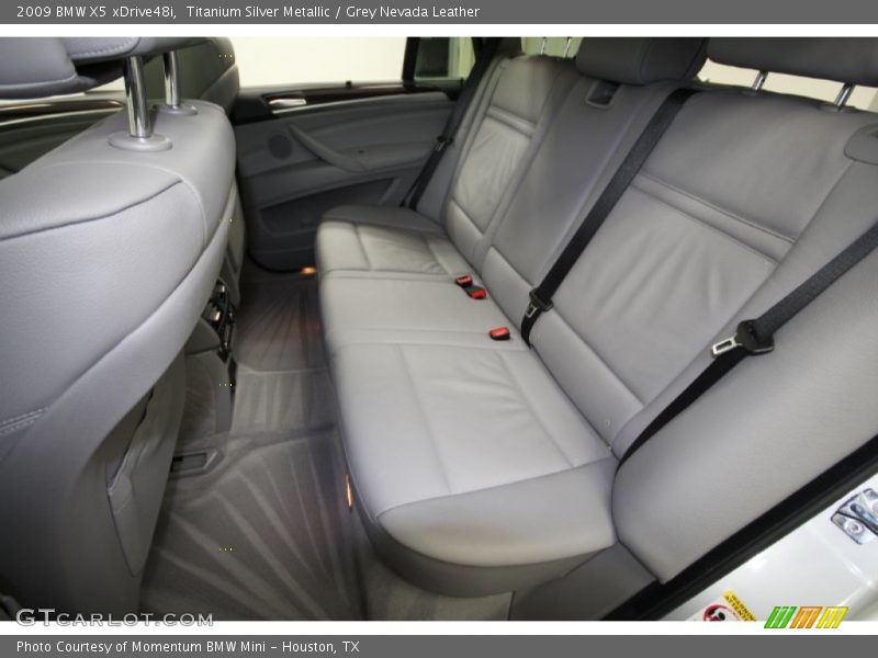 Titanium Silver Metallic / Grey Nevada Leather 2009 BMW X5 xDrive48i