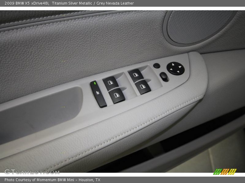 Titanium Silver Metallic / Grey Nevada Leather 2009 BMW X5 xDrive48i