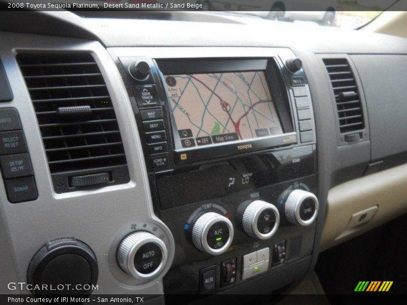 Desert Sand Metallic / Sand Beige 2008 Toyota Sequoia Platinum