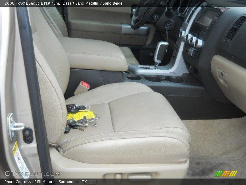 Desert Sand Metallic / Sand Beige 2008 Toyota Sequoia Platinum