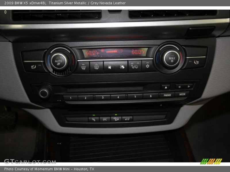 Titanium Silver Metallic / Grey Nevada Leather 2009 BMW X5 xDrive48i