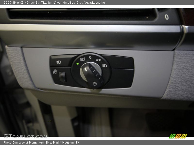 Titanium Silver Metallic / Grey Nevada Leather 2009 BMW X5 xDrive48i