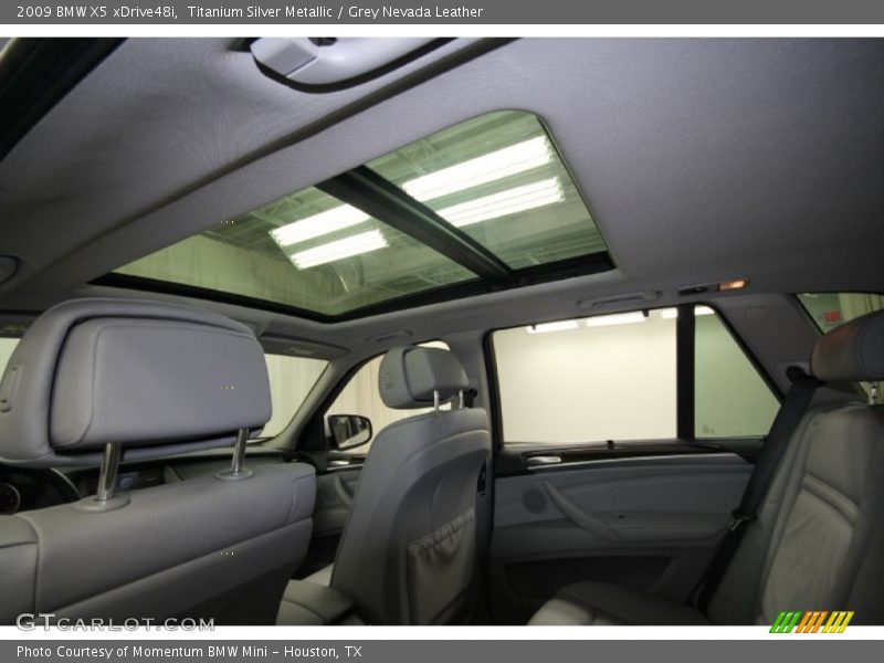 Titanium Silver Metallic / Grey Nevada Leather 2009 BMW X5 xDrive48i