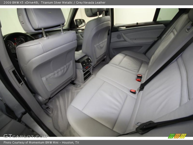 Titanium Silver Metallic / Grey Nevada Leather 2009 BMW X5 xDrive48i
