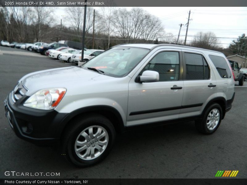 Satin Silver Metallic / Black 2005 Honda CR-V EX 4WD