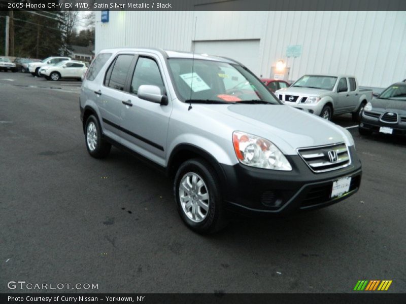 Satin Silver Metallic / Black 2005 Honda CR-V EX 4WD