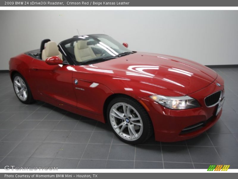 Crimson Red / Beige Kansas Leather 2009 BMW Z4 sDrive30i Roadster