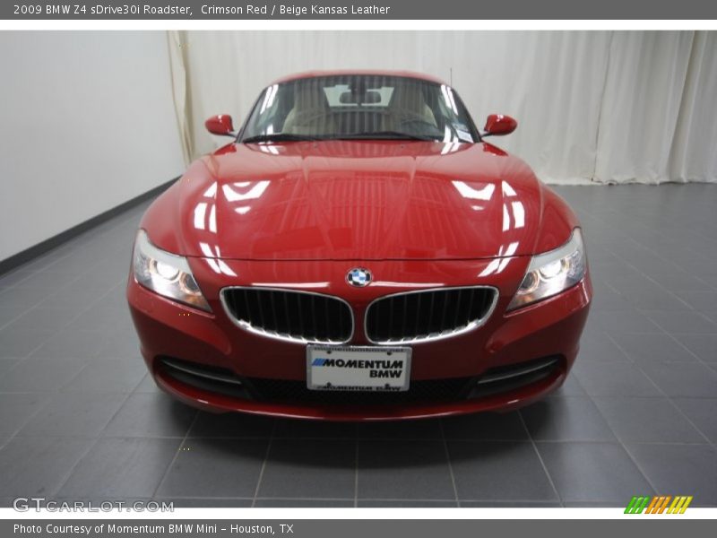 Crimson Red / Beige Kansas Leather 2009 BMW Z4 sDrive30i Roadster