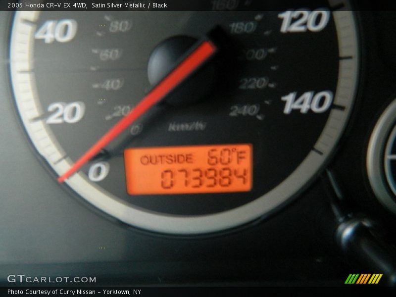 Satin Silver Metallic / Black 2005 Honda CR-V EX 4WD