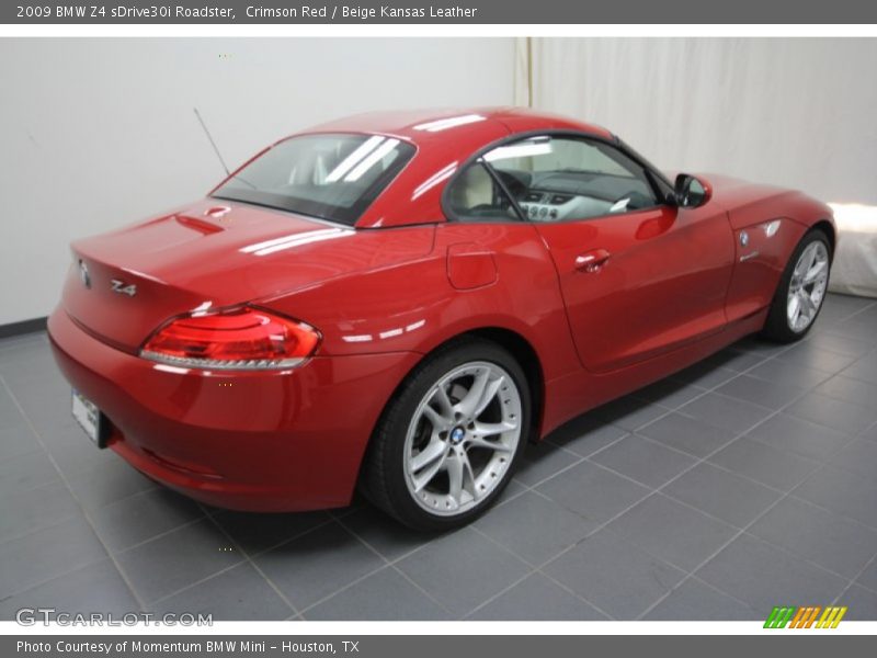 Crimson Red / Beige Kansas Leather 2009 BMW Z4 sDrive30i Roadster