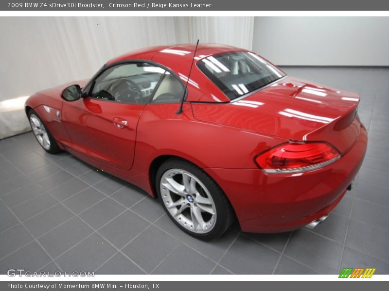 Crimson Red / Beige Kansas Leather 2009 BMW Z4 sDrive30i Roadster